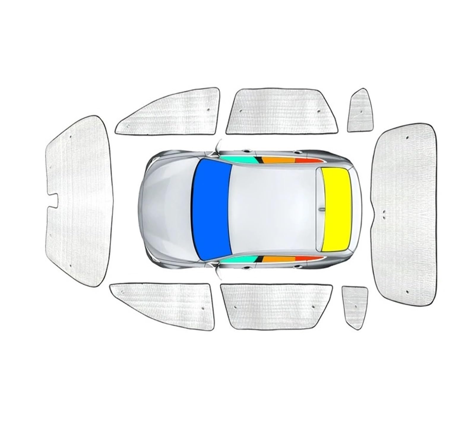 Autofenster Sonnenschutz Für Subaru Für Forester SJ SK 2013-2025 Auto-Sonnenschutz UV-Schutzabdeckung Fenstervorhang Sonnenschutzvisier Windschutzscheibe Autozubehör Sonnenschutz(Whose Car 19-25) von MALTAY