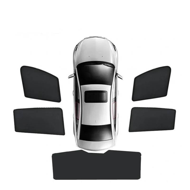 Autofenster Sonnenschutz Für Tesla Für Modell 3 2018 2019 2020 2021 2022 2023 2024 Schutzschild Anti-Sonnenschutz Visier Windschutzscheibenabdeckung Magnetischer Sonnenschirm Sonnenschutz(5PCS Set) von MALTAY