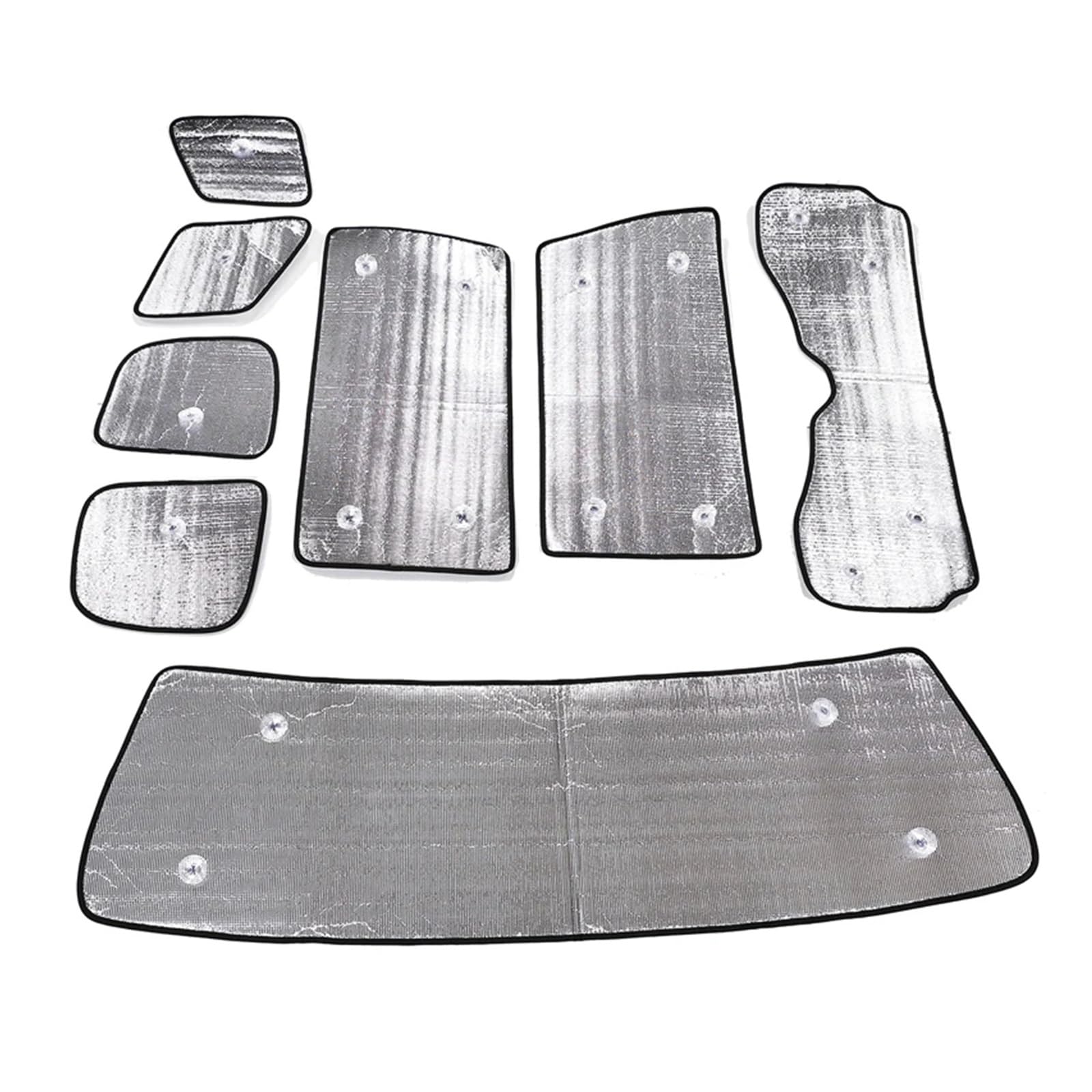 Autofenster Sonnenschutz Für Toyota Für FJ Für Cruiser 2007-2022 Auto-Sonnenschutzabdeckungen Die Frontscheibe Auto-Sonnenschutz Innenzubehör Schutz Der Windschutzscheibe Sonnenschutz(8Pcs) von MALTAY