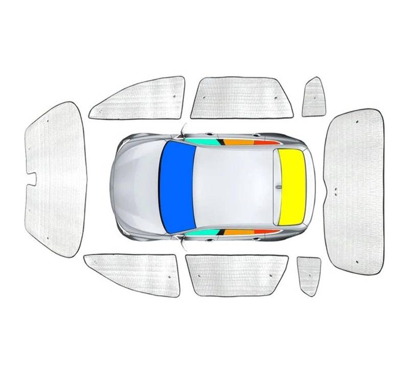 Autofenster Sonnenschutz Für Volvo Für XC90 2010-2025 Auto-Sonnenschutz UV-Schutzabdeckung Fenstervorhang Sonnenschutzvisier Windschutzscheibe Internes Autozubehör Sonnenschutz(Whole Car 15-25) von MALTAY