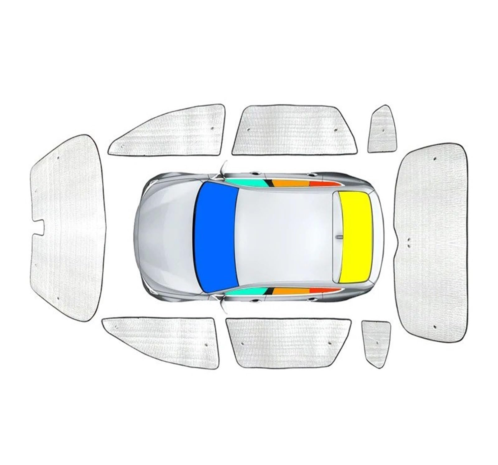 Autofenster Sonnenschutz Für Volvo Für XC90 2010-2025 Auto-Sonnenschutz UV-Schutzabdeckung Fenstervorhang Sonnenschutzvisier Windschutzscheibe Internes Autozubehör Sonnenschutz(Whose Car 10-14) von MALTAY