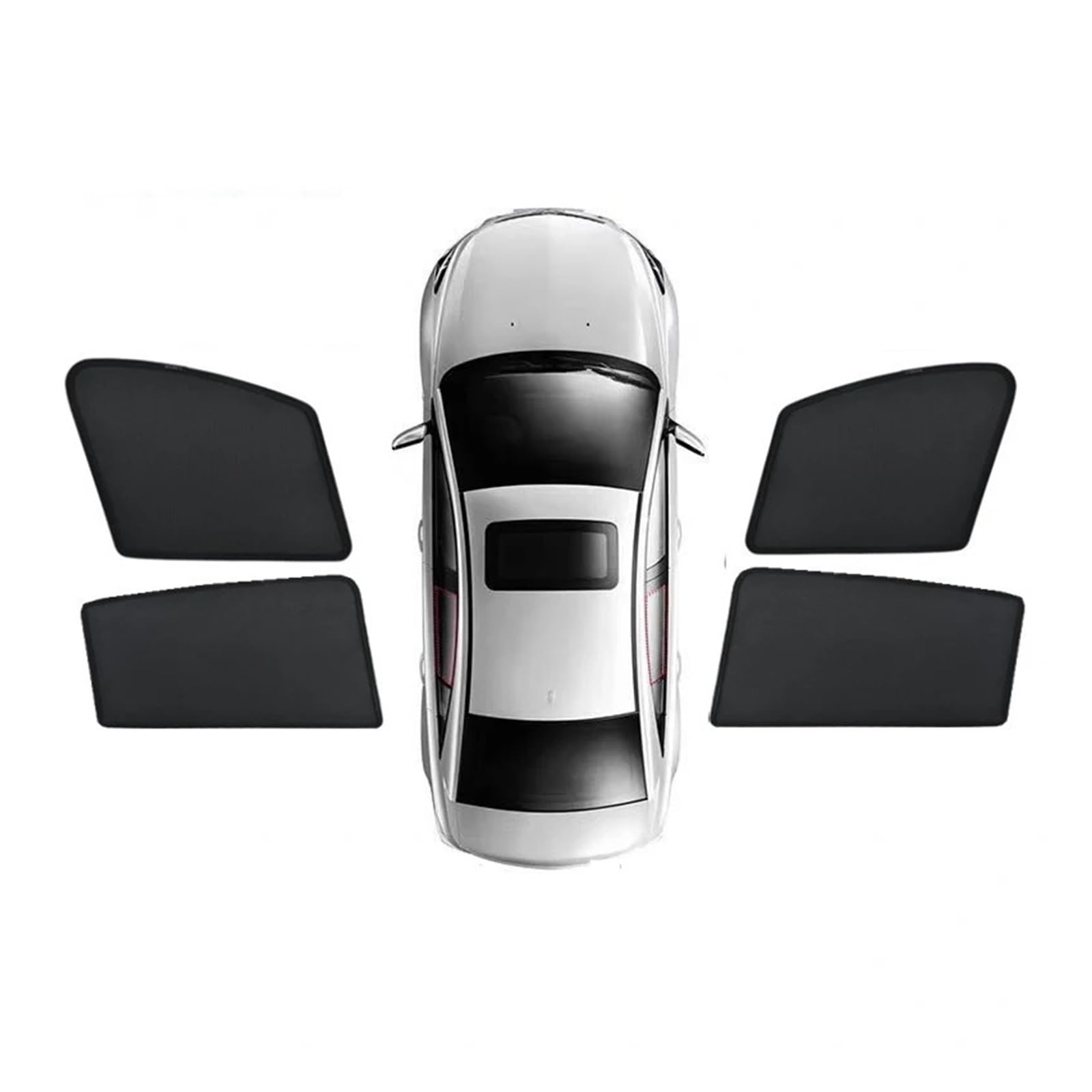 Autofenster Sonnenschutz Magnetischer Sonnenschutz Lichtblockierende Vorhänge Sichtschutz Zubehör Für Cayenne 92A E2 2011 2012 2013 2014 2015 2016 2017 2018 Sonnenschutz(4PCS Front Rear) von MALTAY