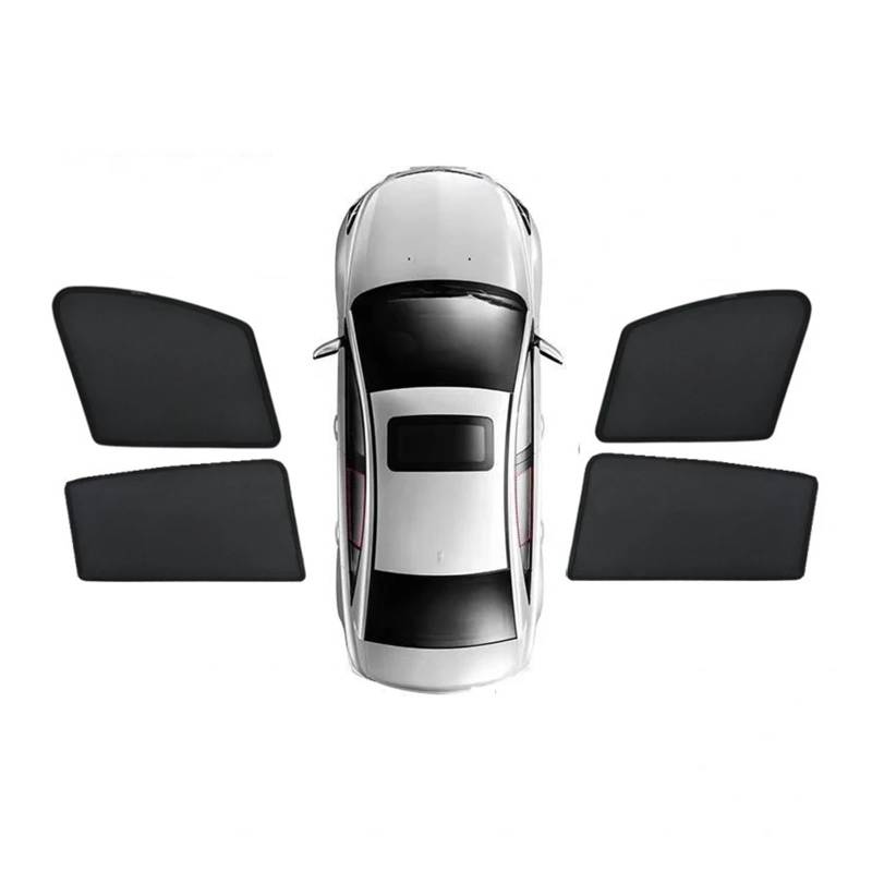 Autofenster Sonnenschutz Magnetischer Sonnenschutz Lichtblockierende Vorhänge Sichtschutz Zubehör Für Cayenne 92A E2 2011 2012 2013 2014 2015 2016 2017 2018 Sonnenschutz(4PCS Front Rear) von MALTAY