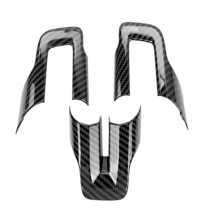 Car Interieur Dekor Für Für Mustang 2015 2016 2017 2018 2019 Auto Zubehör Innen Dekoration Stil 3PCS Carbon Fiber Lenkrad Abdeckung Trim Auto Styling von MALTAY