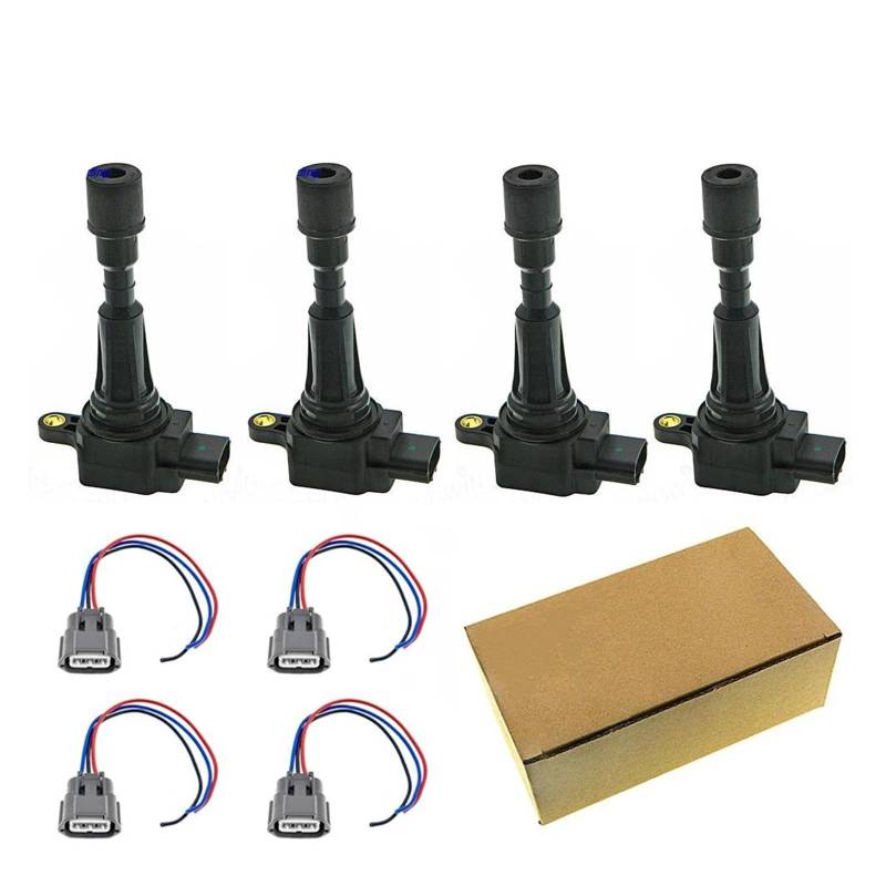 Zündeinheit 4 STÜCKE Für Mazda 3 BL BK 1,4 1,6 L Neue Zündspule 0E # ZJ01-18-100 ZJ01-18-100A ZJ0118100A ZJ0118100 AIC-4051 AIC4051 Zündspule(Coil and Plug) von MALTAY