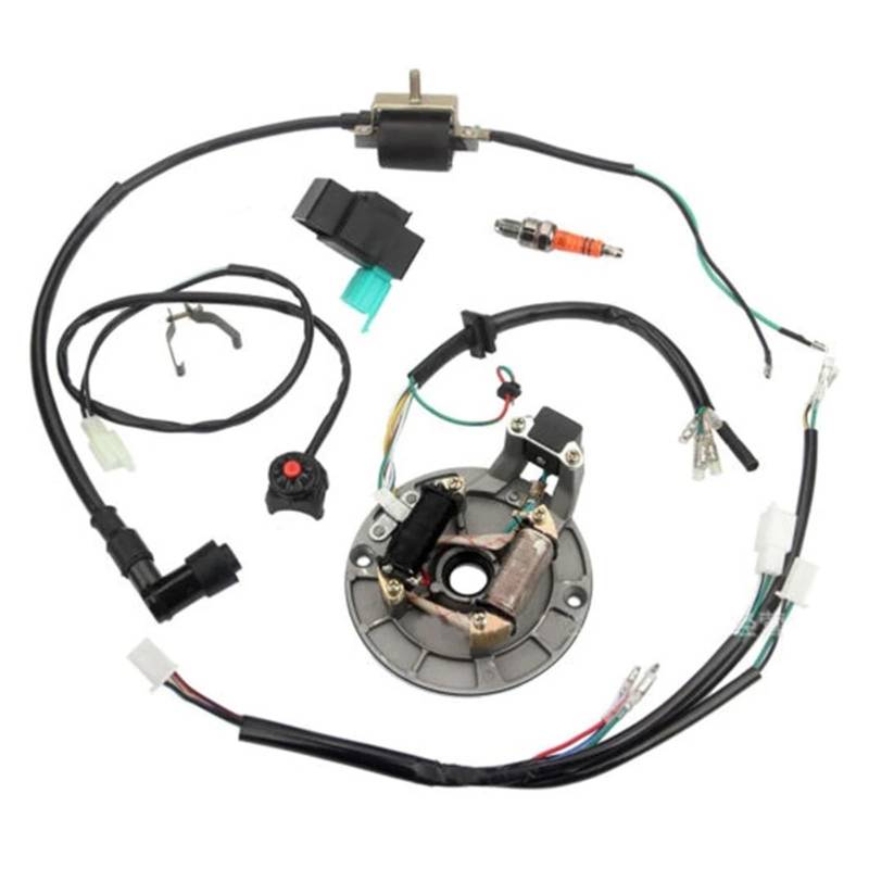 Zündeinheit Für 50cc 70cc 110cc 125cc 4 Stroke Dirt Bikes Motorrad Zündung Stator Kabelbaum Zündspule Magnetos Stator Zündspule von MALTAY