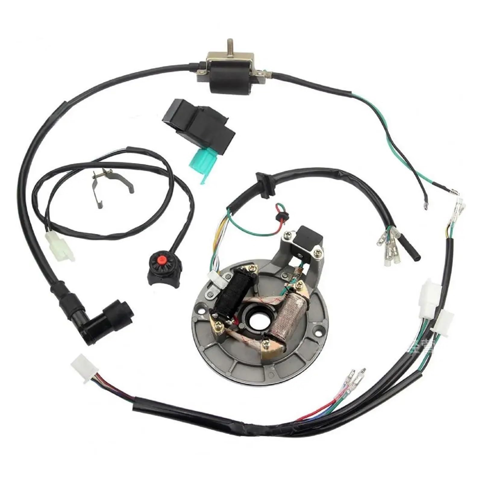 Zündeinheit Magnetos Stator Für 50cc 70cc 110cc 125cc 4 Hub Dirt Bike Set Motorrad Zündung Stator Kabelbaum Zündspule Zündspule Zündeinheit Magnetos Stator Für 50cc 70cc 110cc 125cc 4 Hub Dirt Bike Set Motorrad Zündung Stator Kabelbaum Zündspule Zündspule von MALTAY
