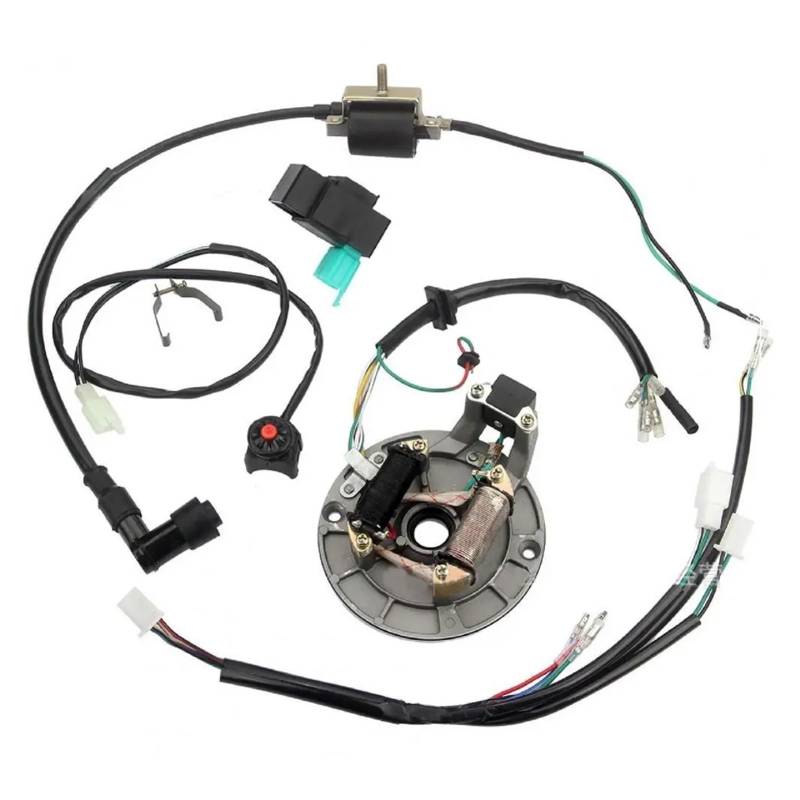 Zündeinheit Magnetos Stator Für 50cc 70cc 110cc 125cc 4 Hub Dirt Bike Set Motorrad Zündung Stator Kabelbaum Zündspule Zündspule von MALTAY