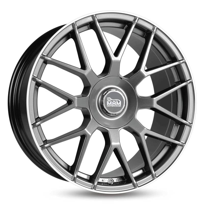 MAM GT1 19 Zoll Alufelge 9,5J 5/112 ET30 66,6 PALLADIUM LIP POLISH von MAM Felgen