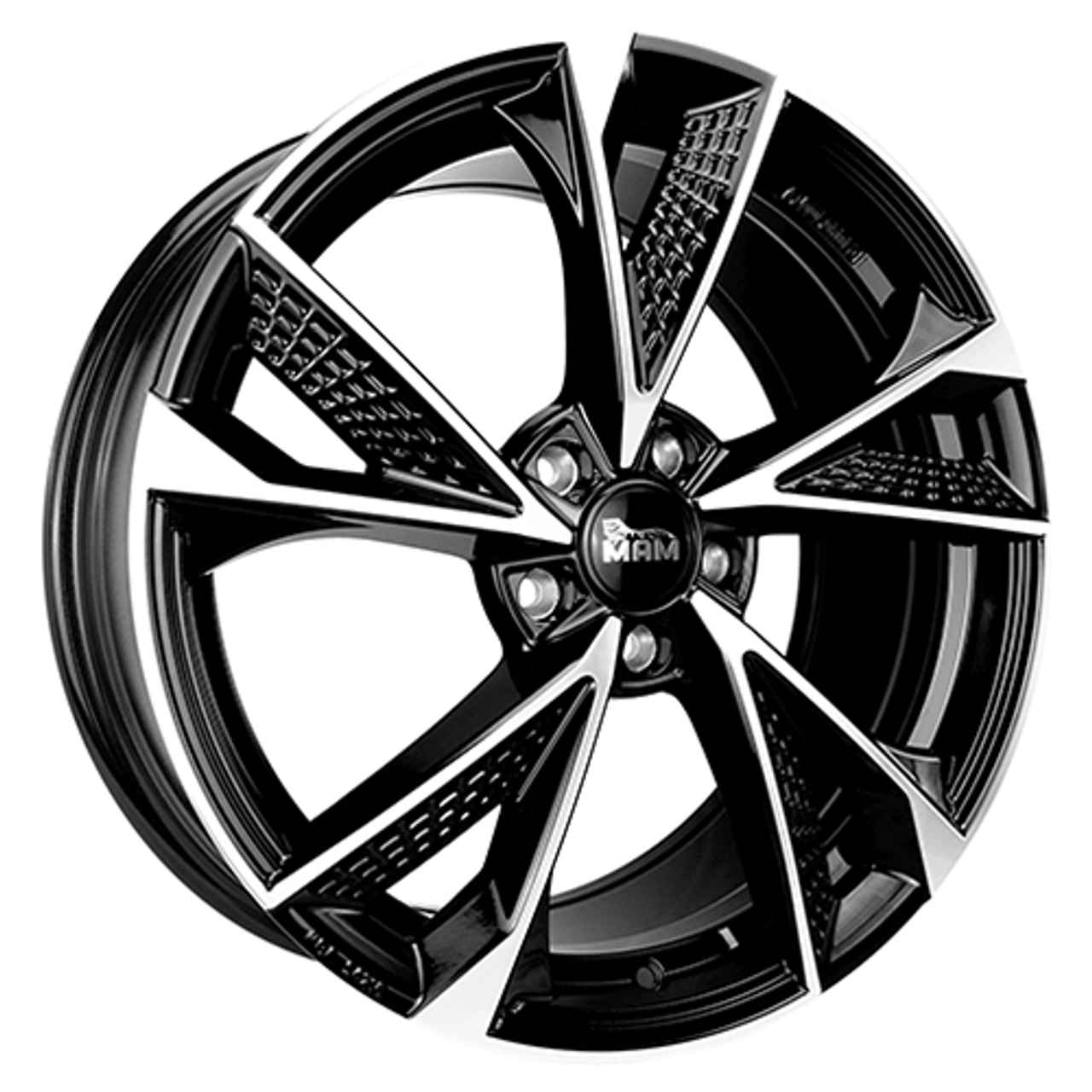 MAM MAM RS6 black front polished 8.5Jx19 5x108 ET45 von MAM