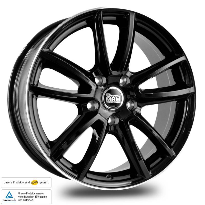 MAM MAMA77517511245BLP - 7.5X17 ET45 5X112 Alufelgen PKW von MAM
