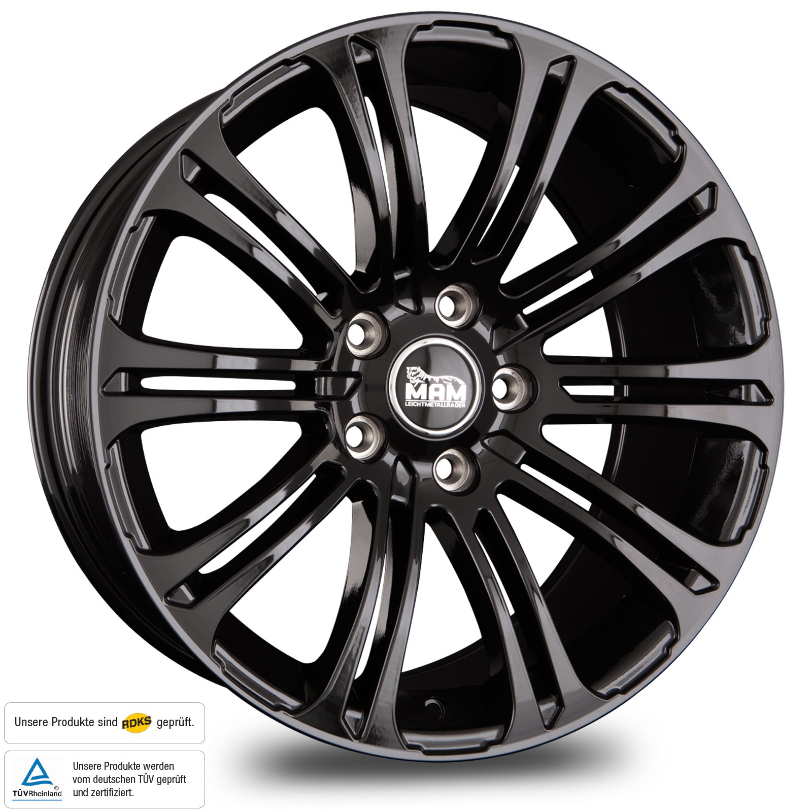 MAM MAMB18019512015BP - 8X19 ET15 5X120 Alufelgen PKW MAM MAMB18019512015BP - 8X19 ET15 5X120 Alufelgen PKW von MAM