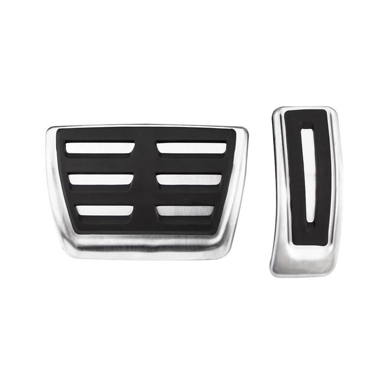 Auto-Pedal-Abdeckung Für A4 Für B9 Für A5 F5 2016-2019 Limousine Avant Sport Automatik Edelstahl Kraftstoffbremse Fußstütze Pedalabdeckung Bremse Pedalkappen(at Pedal) von MAMEFVBB