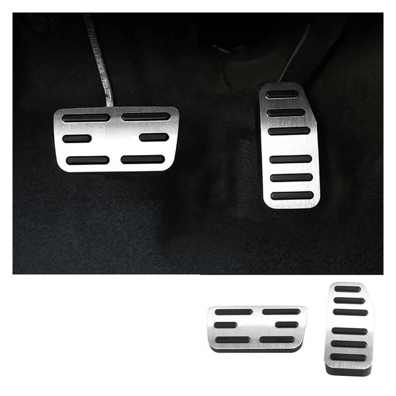 Auto-Pedal-Abdeckung Für HRV Für HR-V 2014 2015 2016 2017 2018 2019 2020 Aluminium Auto Kraftstoff Gaspedal Bremspedal Abdeckung rutschfest Bremse Pedalkappen(Silber) von MAMEFVBB