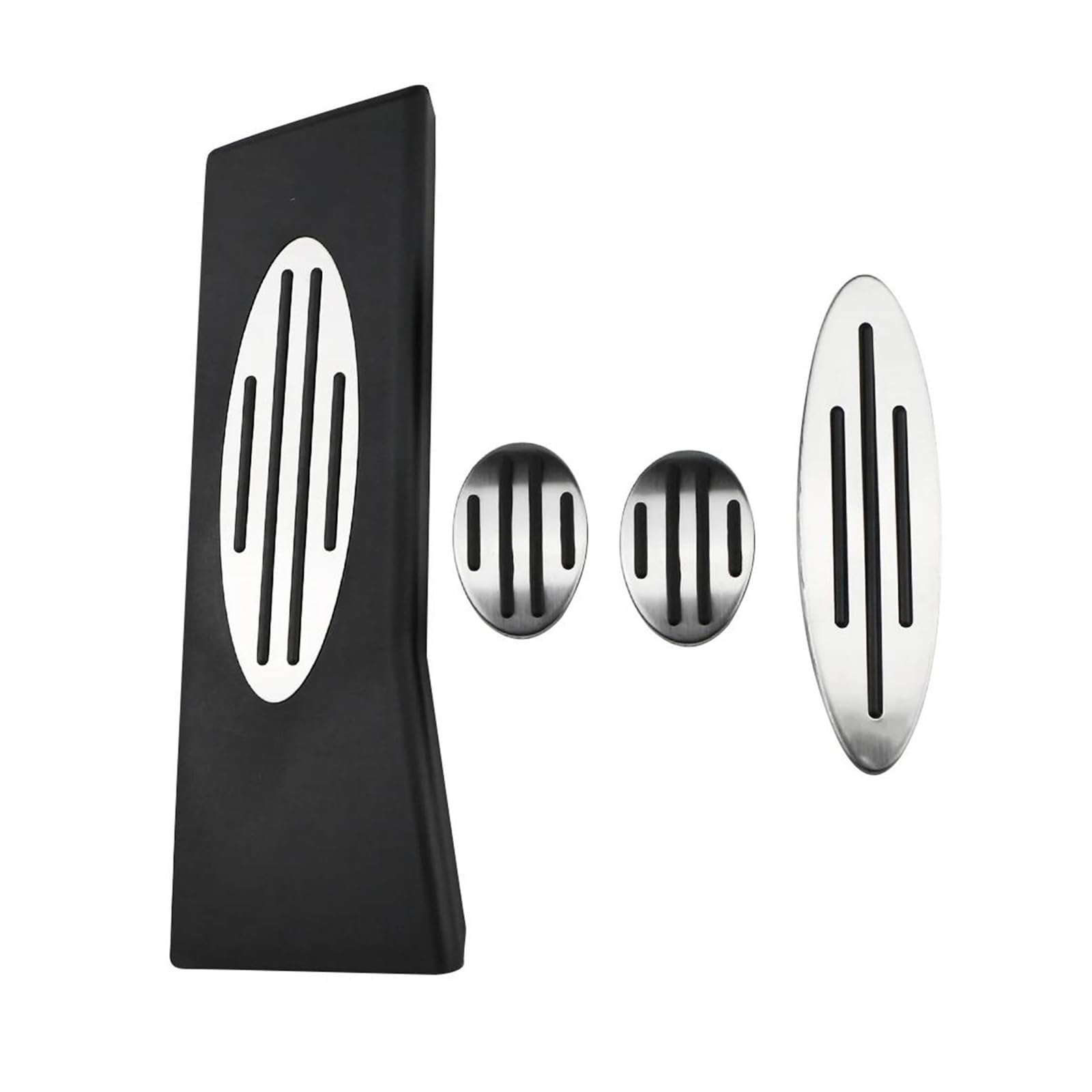 Auto-Pedal-Abdeckung Für MINI Für Cooper Für One Für Hatch Für Hardtop Für Countryman Für JCW Für R56 Für R60 Autopedale Gasbremskupplungs-Ruhepedal Bremse Pedalkappen(MT with Rest) von MAMEFVBB