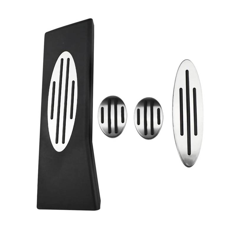 Auto-Pedal-Abdeckung Für MINI Für Cooper Für One Für Hatch Für Hardtop Für Countryman Für JCW Für R56 Für R60 Autopedale Gasbremskupplungs-Ruhepedal Bremse Pedalkappen(MT with Rest) von MAMEFVBB