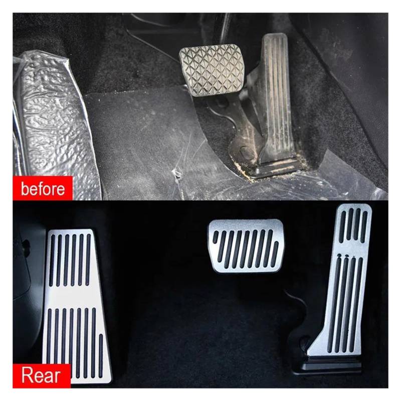 Auto-Pedal-Abdeckung Für Mazda Für Cx5 Für Cx-5 Für Kf Auto Gaspedal Fußstütze Bremspedal Aluminium Auto Pedal Pads Innen Modifikation 2017-2024 Bremse Pedalkappen(LHD 2piece) von MAMEFVBB