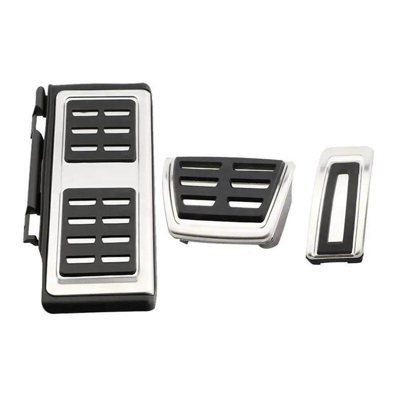Auto-Pedal-Abdeckung Für VW Für Golf 8 Für Mk8 VIII 2019 2020 2021 2022 2023 Edelstahl Auto Pedale Gaspedal Bremse Fußstütze Pedalabdeckung at Bremse Pedalkappen(3 Piece A) von MAMEFVBB