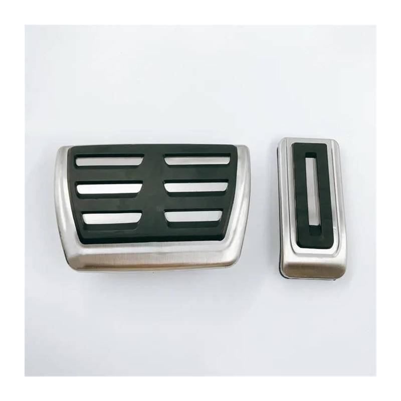Auto-Pedal-Abdeckung Für VW Für Taigo Für Nivus 2020 2021 2022 Auto Fußpedale Gas Beschleuniger Bremse Edelstahl Pedal Abdeckung Teile Bremse Pedalkappen(2 Piece) von MAMEFVBB