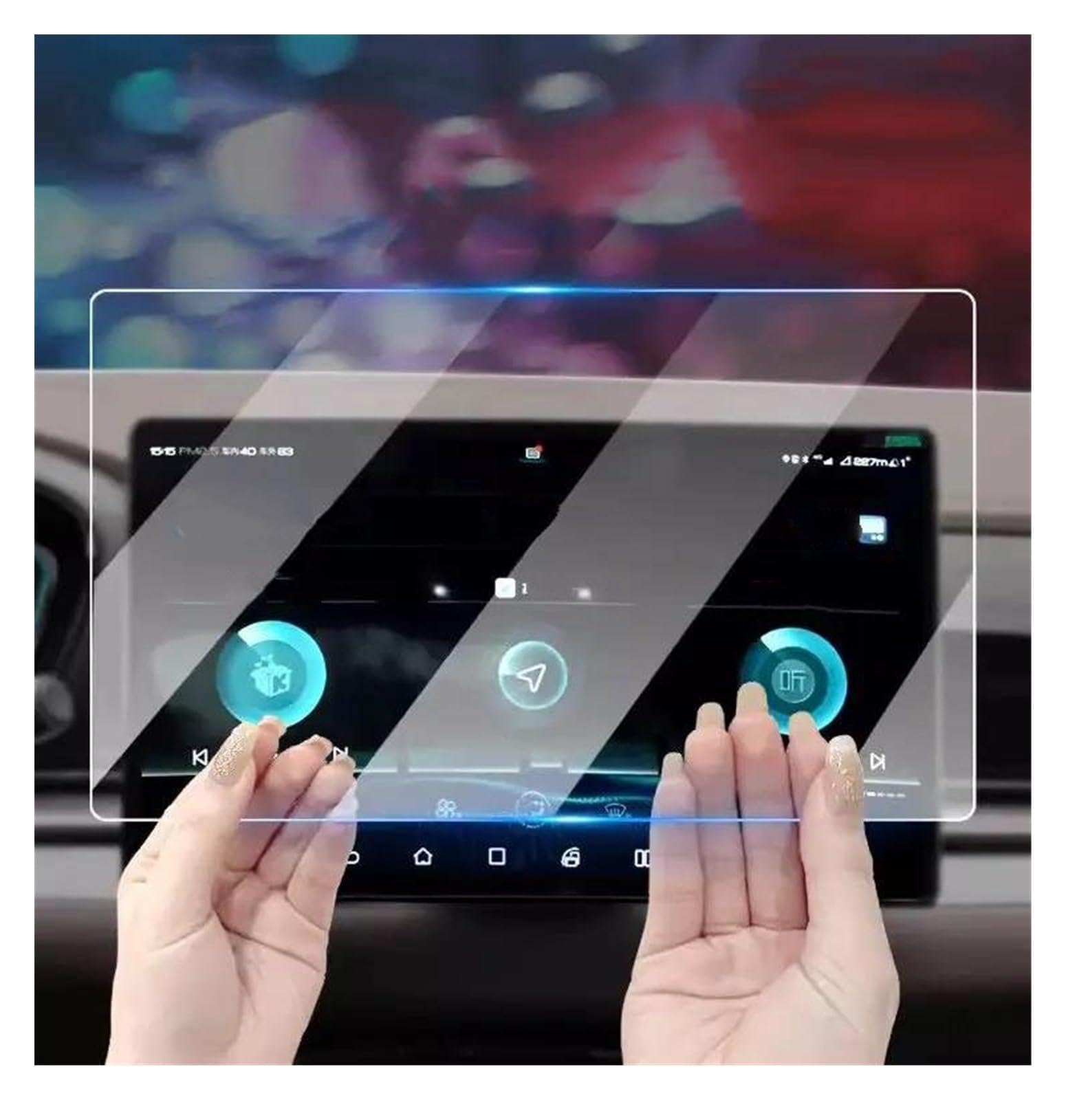 Navigation Bildschirm Schutz 12,8 Zoll 15,6 Zoll Auto GPS Navigation Bildschirm Gehärtetes Glas Schutz Innen Für BYD Für Tang Für EV 2021 2022 2023 GPS Glas Schutzfolie(GPS 12.8 inch) von MAMEFVBB