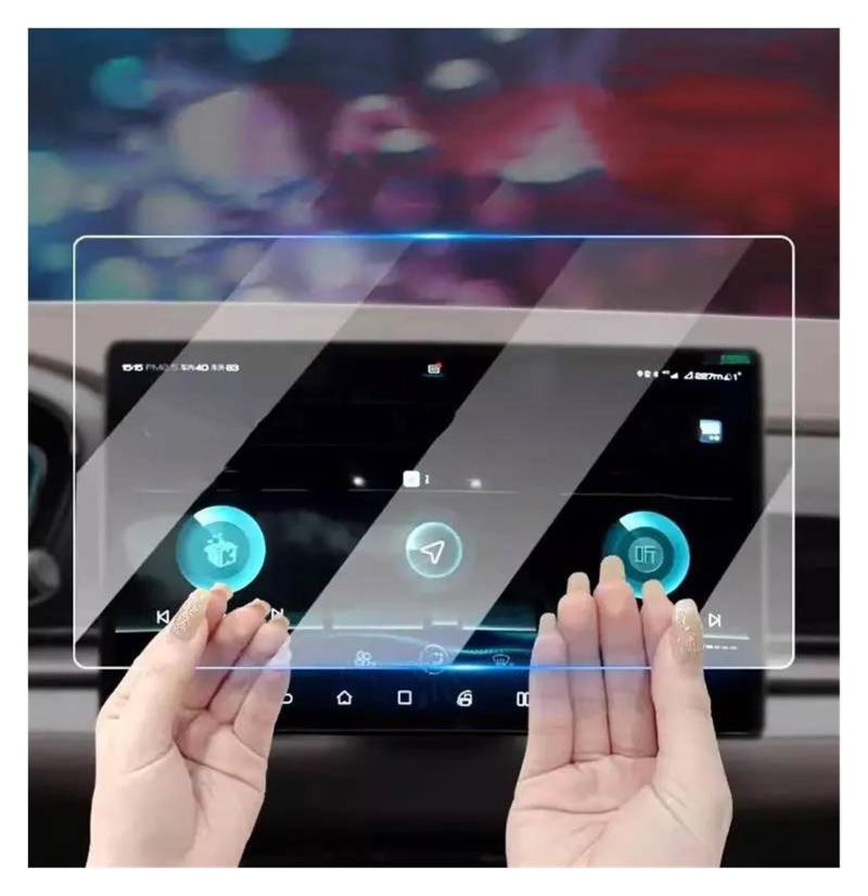 Navigation Bildschirm Schutz 12,8 Zoll 15,6 Zoll Auto GPS Navigation Bildschirm Gehärtetes Glas Schutz Innen Für BYD Für Tang Für EV 2021 2022 2023 GPS Glas Schutzfolie(Speedometer) von MAMEFVBB