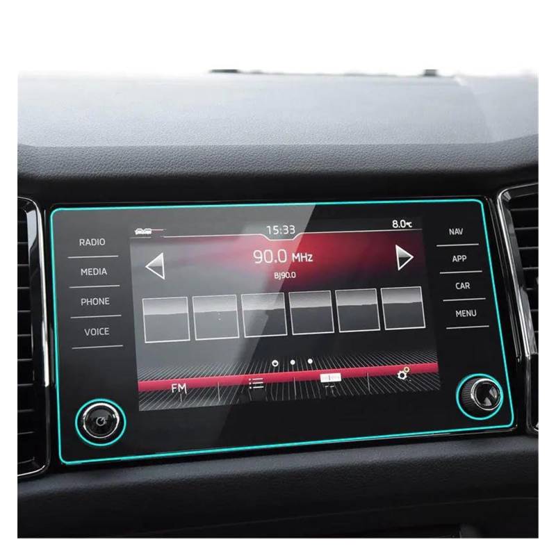 Navigation Bildschirm Schutz 8 Zoll Auto GPS Navigation Gehärtetes Glas Displayschutzfolie Für Skoda Für Kodiaq Für Karoq 2017 2018 2019 2020 GPS Glas Schutzfolie von MAMEFVBB