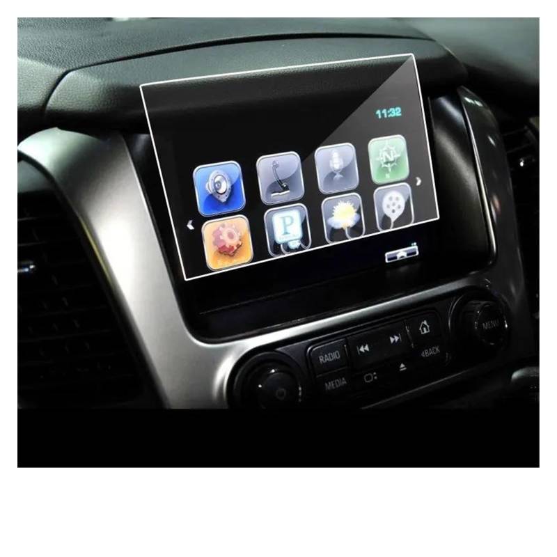 Navigation Bildschirm Schutz 8 Zoll Für Chevrolet Für Suburban Für Tahoe 2015-2019 Auto Navigation Gehärtetem Glas Film Interior Center Screen Protector GPS Glas Schutzfolie von MAMEFVBB