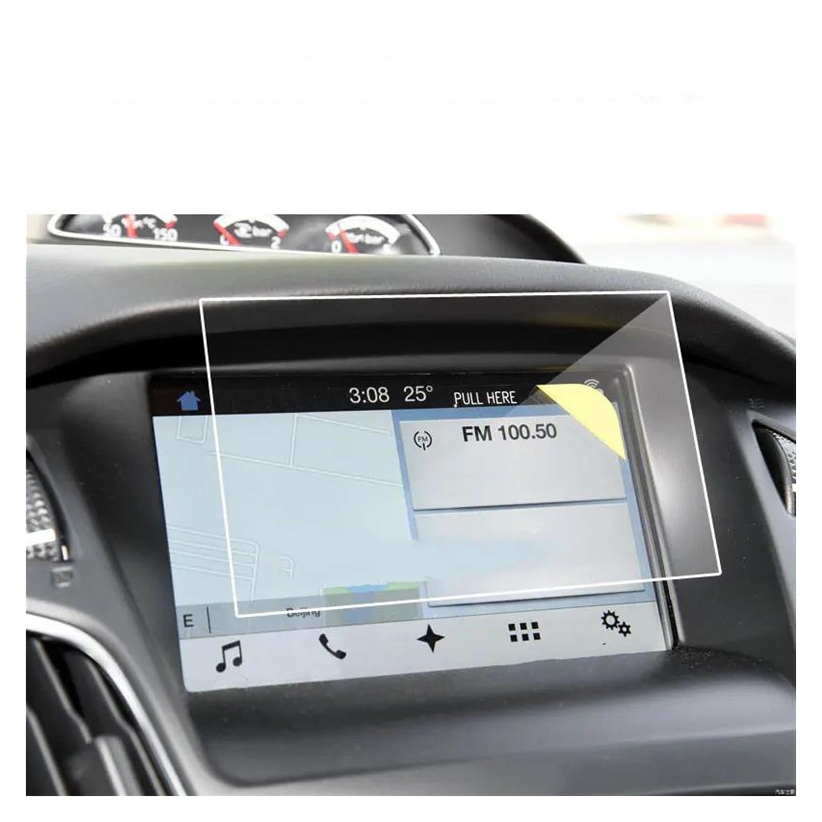 Navigation Bildschirm Schutz 8 Zoll Für Ford Für Focus Für RS Für ST Für SYNC2 Für SYNC3 2013-2018 CPS Screen Protector Gehärtetem Glas GPS Glas Schutzfolie von MAMEFVBB