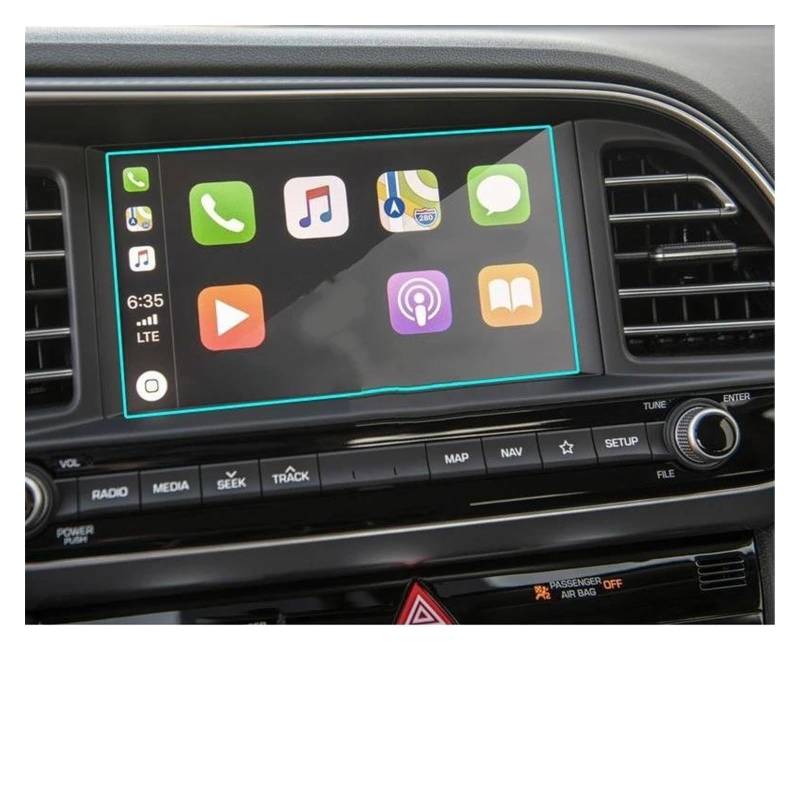 Navigation Bildschirm Schutz 8 Zoll Für Hyundai Für Elantra 2018 2019 2020 Auto GPS-Navigation Schutzfolie Gehärtetes Glas Displayschutzfolie Anti-Kratzer GPS Glas Schutzfolie von MAMEFVBB