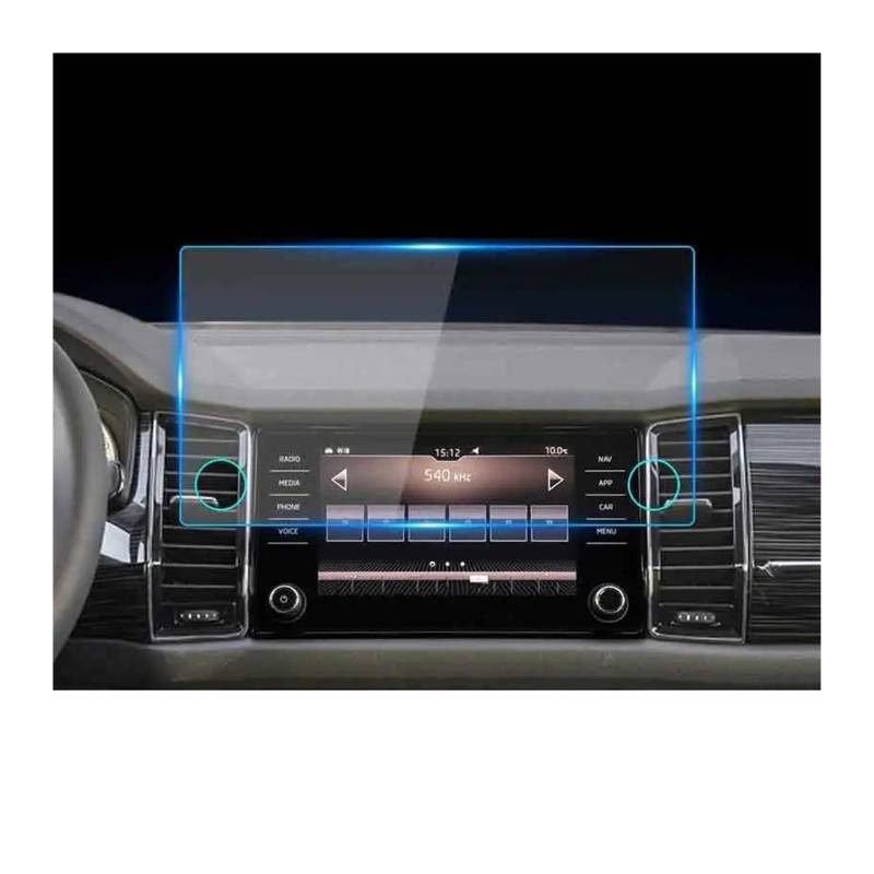 Navigation Bildschirm Schutz 8 Zoll Für Skoda Für Kodiaq Für Karoq 2017 2018 2019 Gehärtetem Glas Auto Navigation Screen Protector LCD Schutz GPS Glas Schutzfolie von MAMEFVBB