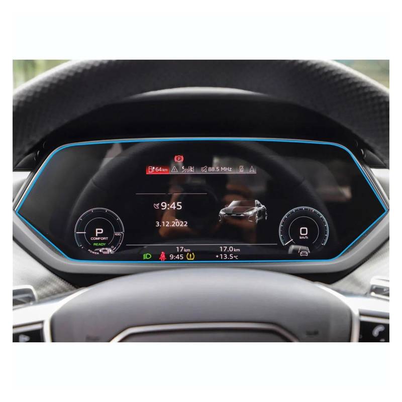 Navigation Bildschirm Schutz Auto GPS Navigation Dashboard LCD Bildschirm Gehärtetes Glas Schutz Film Innen Für RS Für E-tron Für GT 2022 2023 GPS Glas Schutzfolie(Dashboard) von MAMEFVBB