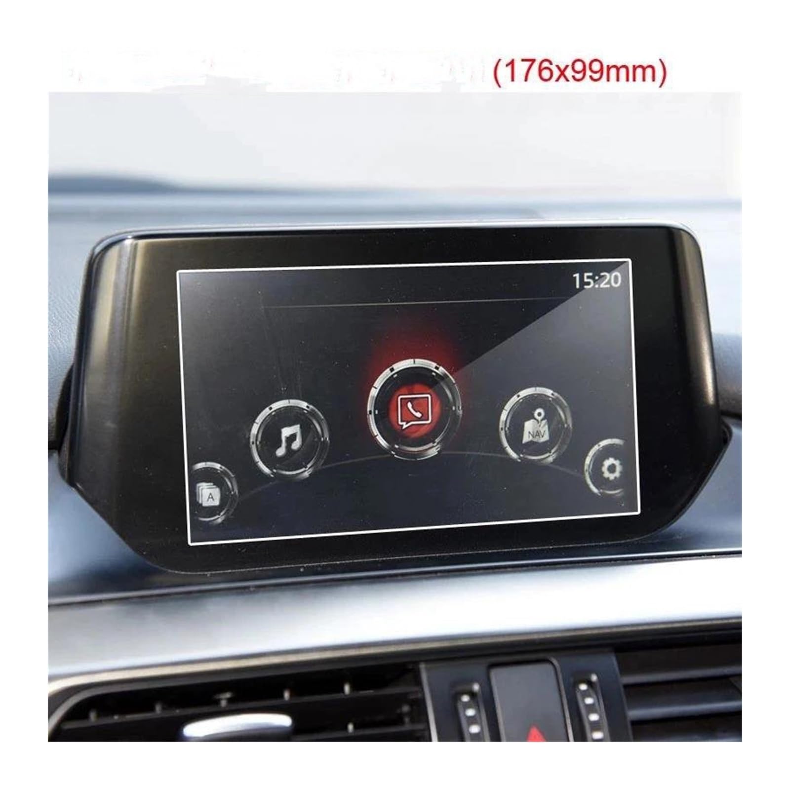 Navigation Bildschirm Schutz Auto GPS Navigation Gehärtetem Glas Screen Protector Film Portective Bildschirm Für Mazda 6 Für Atenza Für Innen 2014-2020 GPS Glas Schutzfolie(2017-2018) von MAMEFVBB