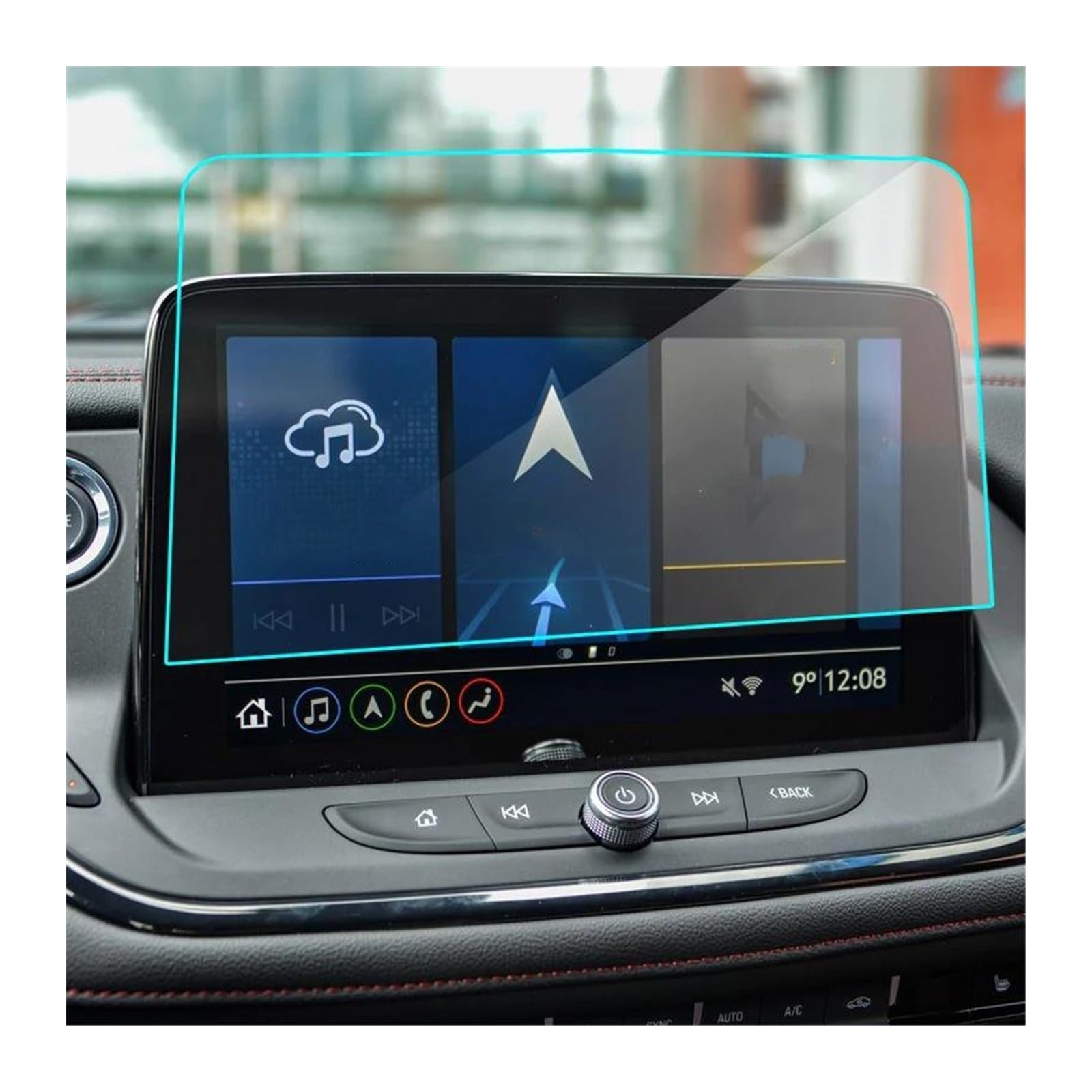 Navigation Bildschirm Schutz Für Chevrolet Für Blazer 2019 2020 2021 Auto GPS Navigation Gehärtetem Glas Screen Protector Schutz Film Multimedia GPS Glas Schutzfolie(10.1 inch) von MAMEFVBB