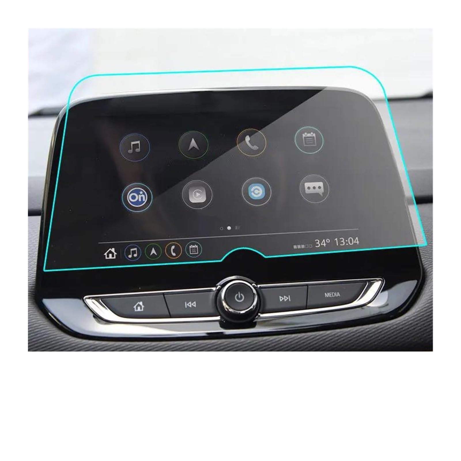 Navigation Bildschirm Schutz Für Chevrolet Für Trax 2014-2019 Innen Auto GPS Navigation Screen Protector Gehärtetem Glas Touch Screen Schutz Film GPS Glas Schutzfolie(2019) von MAMEFVBB