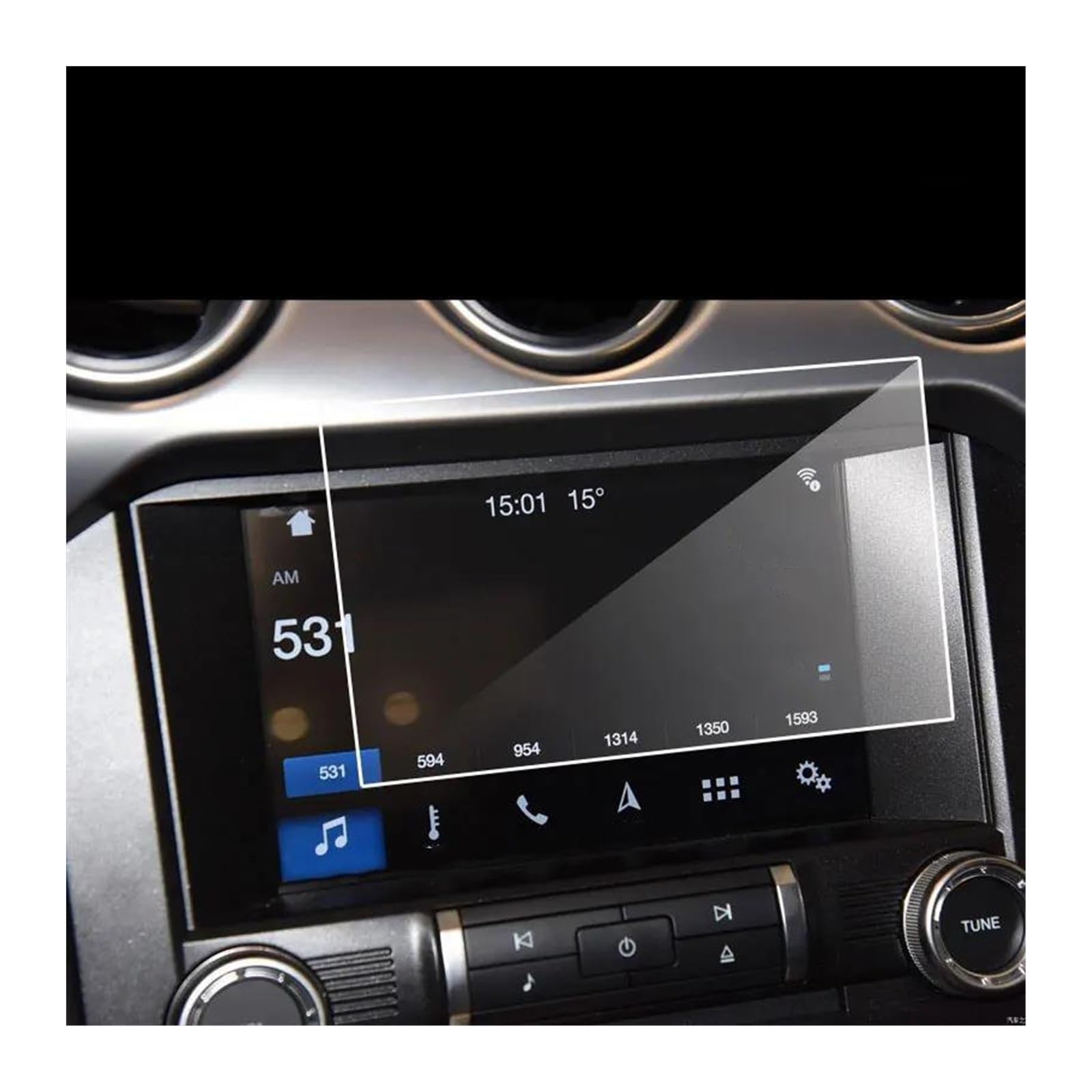 Navigation Bildschirm Schutz Für Ford Für Mustang Für GT350 2015-2019 8-Zoll Auto Navigation Screen Protector In-Dash Bildschirm Gehärtetem Glas Film Auto Innen GPS Glas Schutzfolie Navigation Bildschirm Schutz Für Ford Für Mustang Für GT350 2015-2019 8-Zoll Auto Navigation Screen Protector In-Dash Bildschirm Gehärtetem Glas Film Auto Innen GPS Glas Schutzfolie von MAMEFVBB