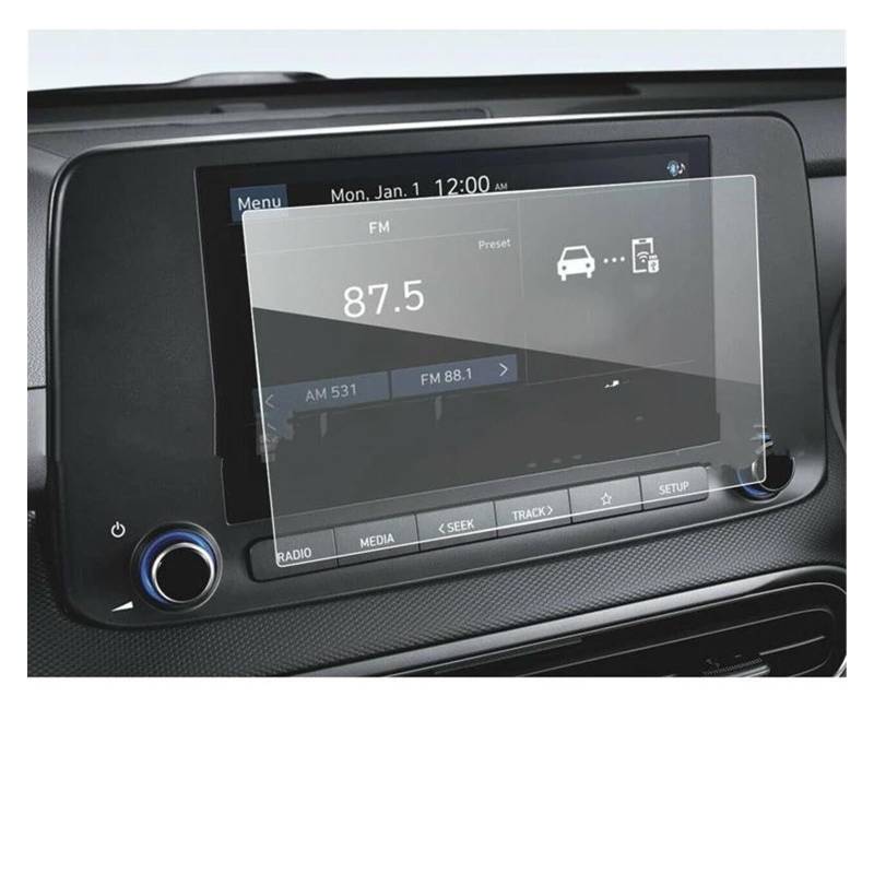 Navigation Bildschirm Schutz Für Hyundai Für Kona Für SE Für SEL Für N Linie Für Elektrische Für SEL 2022 8 Zoll Auto Navigation Gehärtetem Glas Screen Protector GPS Glas Schutzfolie von MAMEFVBB