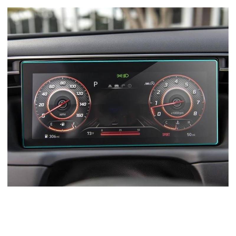 Navigation Bildschirm Schutz Für Hyundai Für Tucson Für NX4 2021 Auto Screen Protector LCD Instrument Panel Bildschirm Innen Gehärtetes Glas Film GPS Glas Schutzfolie von MAMEFVBB