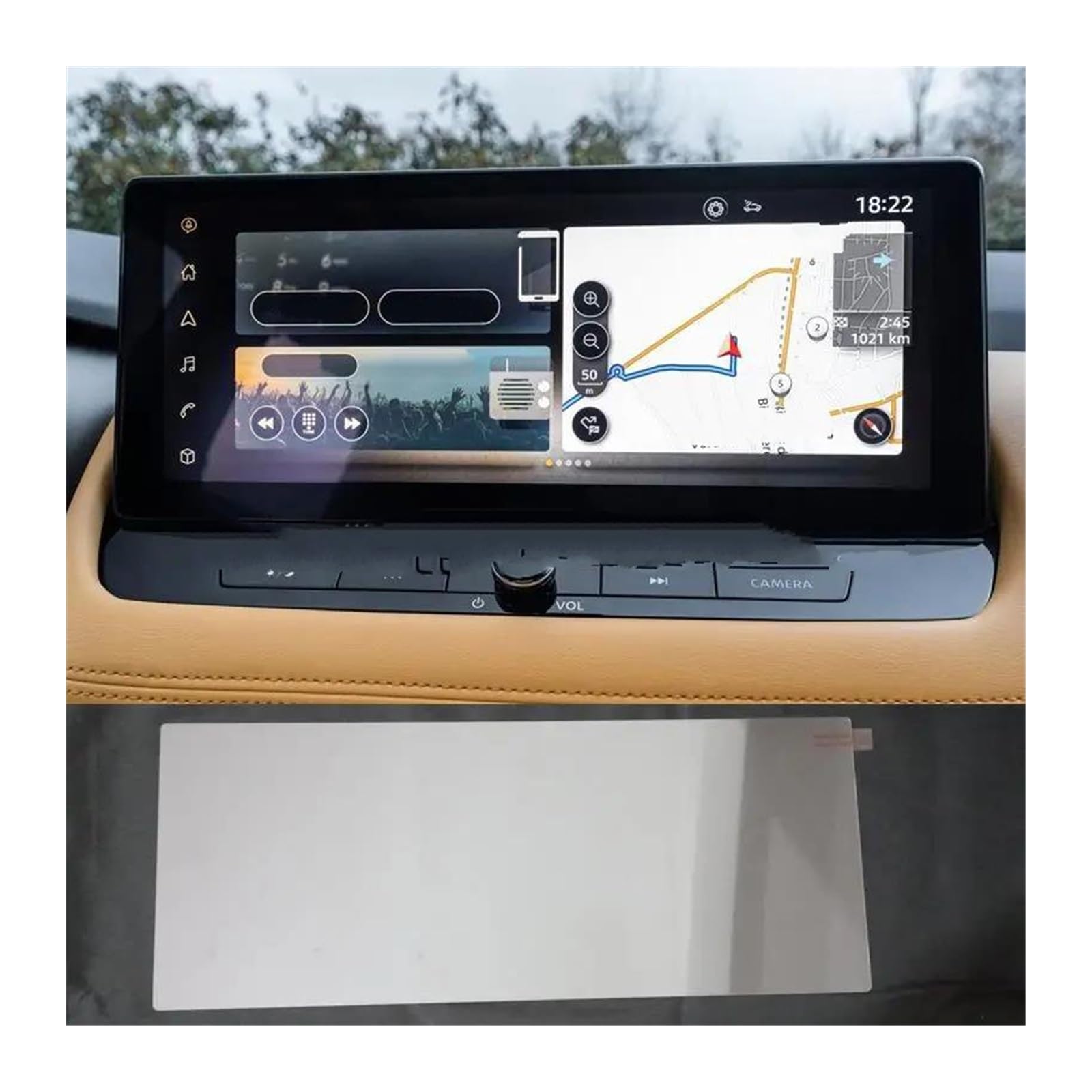 Navigation Bildschirm Schutz Für Nissan Für Qashqai Für J11 Für X-Trail 2021 2022 12,3 Zoll Auto Radio GPS Navigation Gehärtetem Glas Screen Protector Film GPS Glas Schutzfolie(GPS) von MAMEFVBB