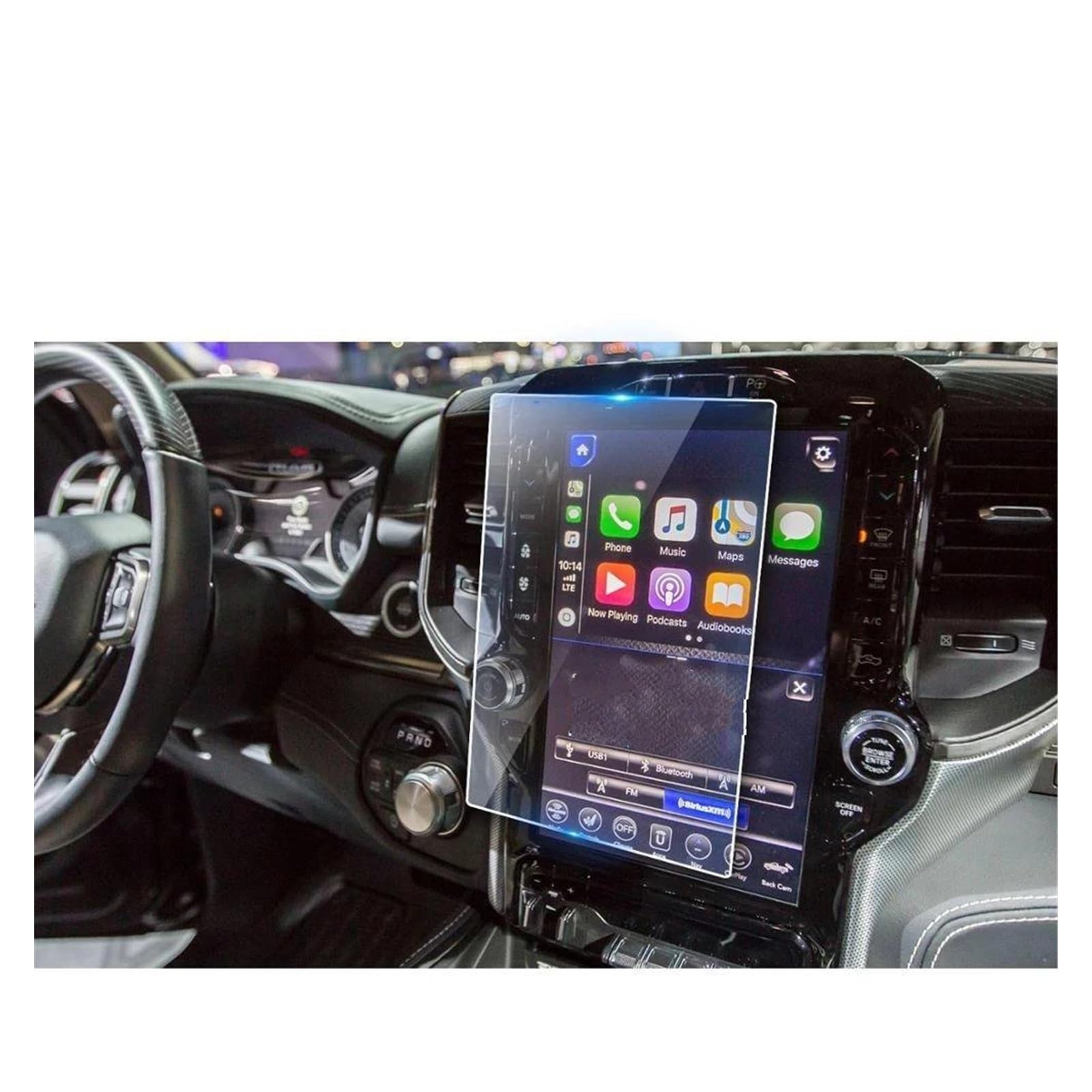 Navigation Bildschirm Schutz Für Ram 1500 2500 3500 2019 2020 Auto Navigation Gehärtetes Glas Screen Protector Film Innen Anti-Scratch GPS Glas Schutzfolie(GPS 12 inch) von MAMEFVBB