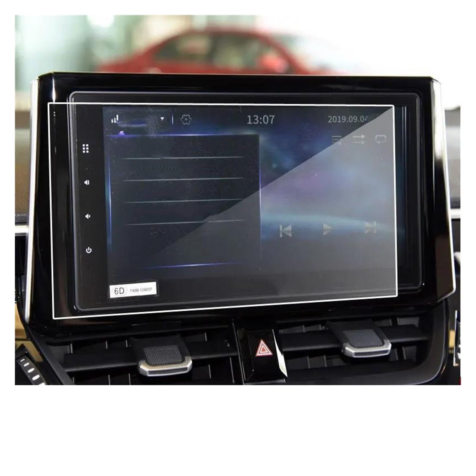 Navigation Bildschirm Schutz Für Toyota Für Corolla 2019 Auto Navigation Gehärtetem Glas Display-schutzfolie Screen Protector Zentrale Steuerung Display Bildschirm GPS Glas Schutzfolie(9inch) von MAMEFVBB