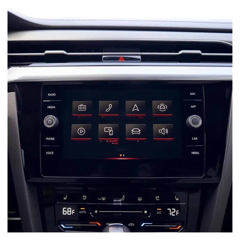 Navigation Bildschirm Schutz Für VW Für Arteon Für Fließheck 2021 8 "Zoll Auto GPS Radio Navigation 9H Gehärtetem Glas Screen Protector GPS Glas Schutzfolie von MAMEFVBB