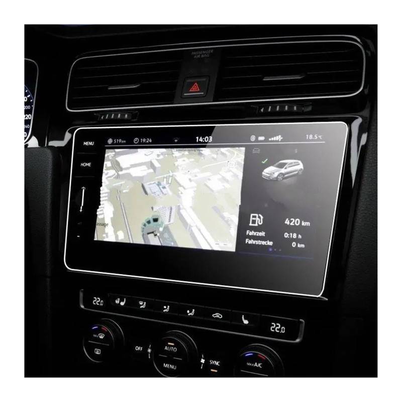 Navigation Bildschirm Schutz Für VW Für Golf 7 7,5 Für Facelift 2018-2020 9,2 Zoll Auto Navigation Film GPSTempered Glas Screen Protector GPS Glas Schutzfolie von MAMEFVBB