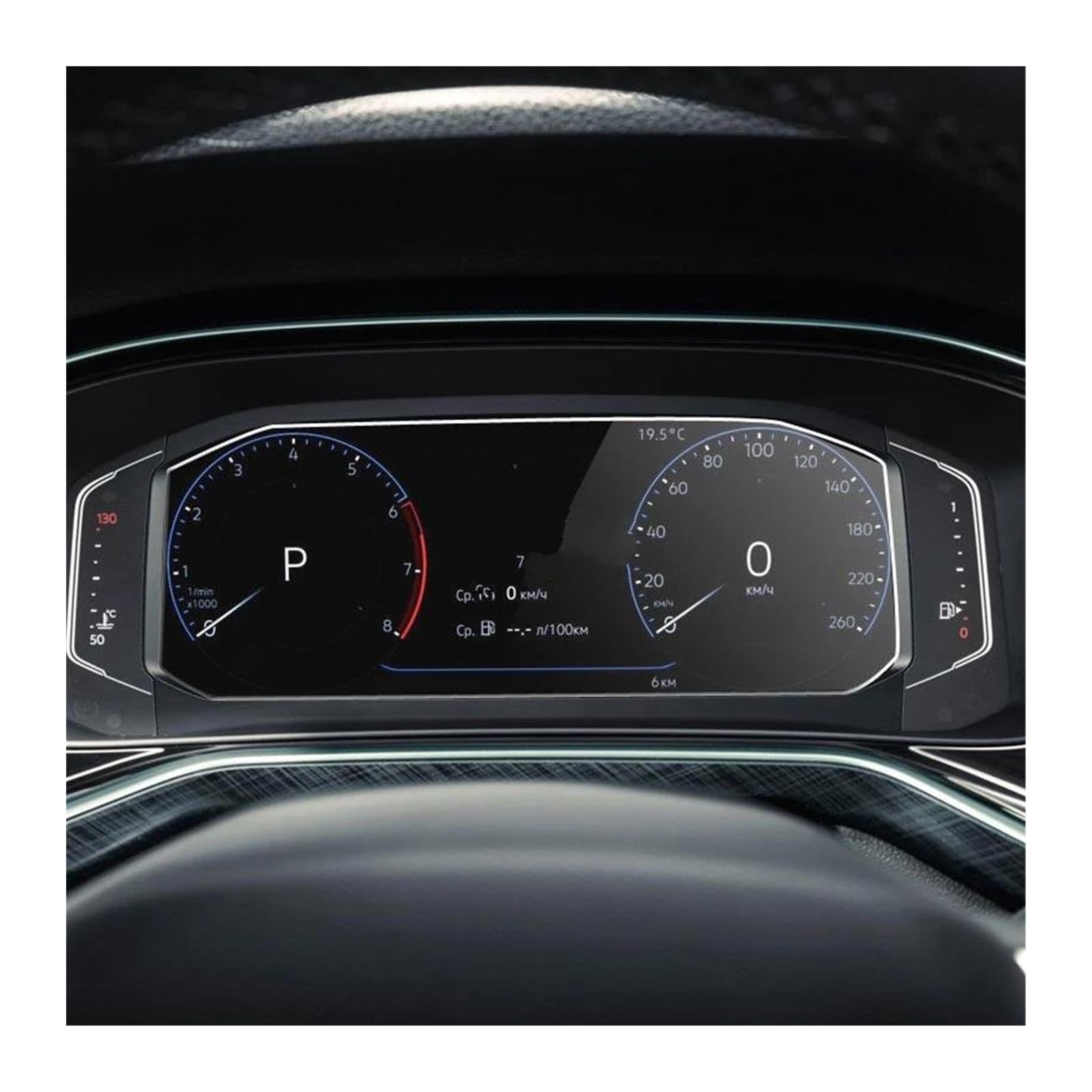 Navigation Bildschirm Schutz Für VW Für Polo Für Liftback 2020 Anti Scratch Film Gehärtetem Glas Screen Protector Dashboard Bildschirm Dash Board Instrument GPS Glas Schutzfolie von MAMEFVBB