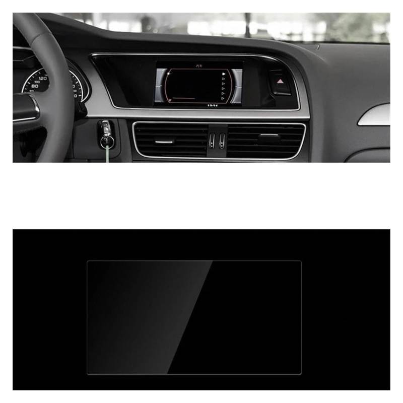Navigation Bildschirm Schutz Gehärtetes Glas Auto Navigation Screen Protector Display Film LCD Anti Scratch Für A4 Für B8 Für A5 Für 8T 2008-2016 GPS Glas Schutzfolie(6.5 inch 141X77mm) von MAMEFVBB