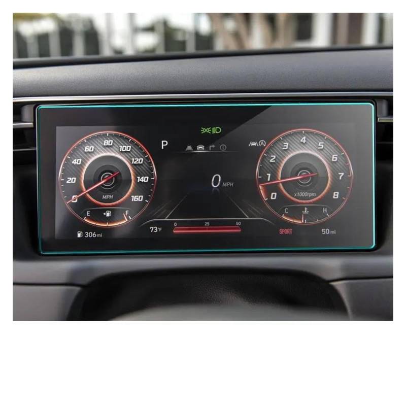 Navigation Bildschirm Schutz PET Für Hyundai Für Tucson Für NX4 2021 Display-schutzfolie Schutz LCD Instrument Panel Bildschirm Auto Innen Zubehör GPS Glas Schutzfolie von MAMEFVBB