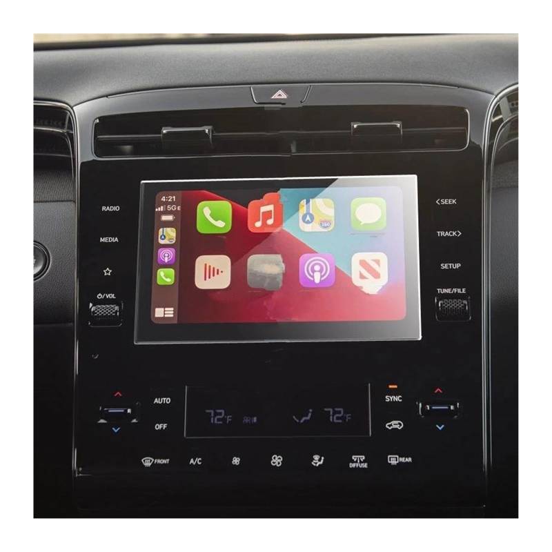 Navigation Bildschirm Schutz PET Für Tucson Für NX4 2021 8 Zoll Screen Protector Auto Multimedia Radio Display Auto Innen Zubehör GPS Glas Schutzfolie von MAMEFVBB