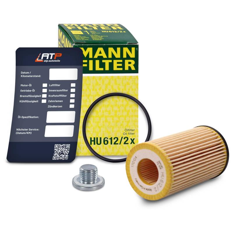 1x Ölwechsel Set - MANN ÖLFILTER + Ölablass-Schraube + LIQUI MOLY Ölwechsel-Anhänger von MANN-FILTER