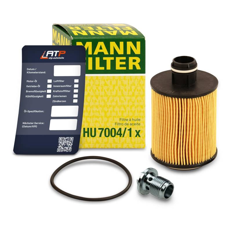 1x Ölwechsel Set - MANN ÖLFILTER + Ölablass-Schraube + LIQUI MOLY Ölwechsel-Anhänger von MANN-FILTER