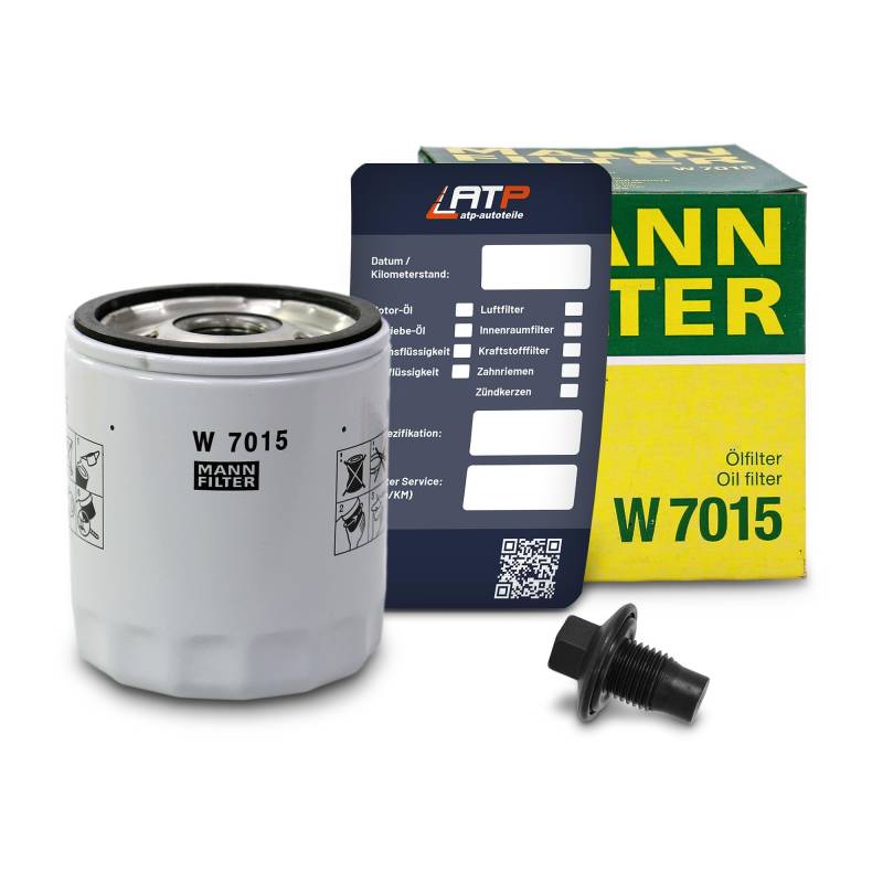 1x Ölwechsel Set - MANN ÖLFILTER + Ölablass-Schraube + LIQUI MOLY Ölwechsel-Anhänger von MANN-FILTER