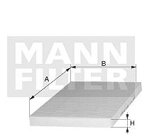 Mann-filter Filter, Innenraumluft [Hersteller-Nr. FP24003] für Cadillac, Opel von MANN-FILTER